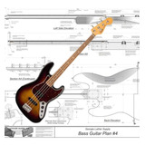 Planta Contrabaixo Jazz Bass, 11 Do Corpo, Envio Mail Free