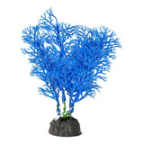 Planta Plástica 10cm Azul Para Enfeite