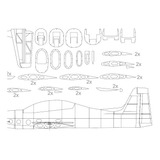 Planta Tucano T-27 Balsa - Detalhada - Pdf - 120cm