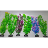 Plantas Artificiais Aquários Colors 2 - Kit 6 Un. - 10 Cm