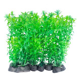 Plantas Artificiais Verde Decoração Aquário Kit 10 Un 17cm 