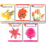Plantas Flores Arvores Jardim Coleção Guia Prático 5 Livros