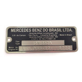 Plaqueta De Identificação Cabine E Motor Mercedes
