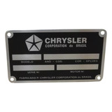 Plaqueta De Identificação Chrysler Dodge Polara