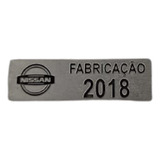 Plaqueta Etiqueta Ano Fabricação Nissan
