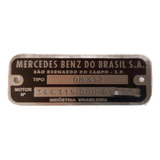 Plaqueta Motor Mercedes-benz