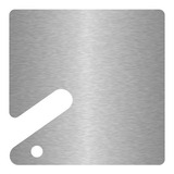 Plaqueta Porta Chaves Alumínio - Kit C/100