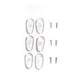 Plaqueta Silicone Para Óculos (05pares) Acompanha Parafuso