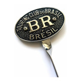 Plaquinha Plaqueta Brasão Emblema Br Para Choque Fusca Top