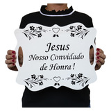 Plaquinhas De Casamento Entrada Igreja Branca Noivas Jesus