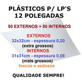 Plástico Grosso Lp Vinil - 50 Externo 0,20 + 50 Interno 0,08