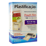 Plástico Para Plastificação Mares Rg 80x110 0,05mm 100un