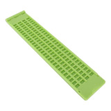 Plástico Portátil 4 Linhas 28 Células Braille Escrita Ardósi