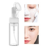 Platina Moment Frasco Pump Espuma Limpeza Facial Skin Care Escova Silicone