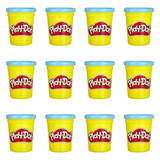 Play Doh Pack Com 12 Potes Azul 112g Hasbro E4827