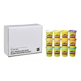 Play-doh Cores De Primavera Kit Com 12 Potes Grandes Hasbro