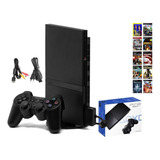 Play2 Ps2 Slim Standard + 2 Controles Completo Na Caixa - Revisado, Leitor Novo, Aparelho Em Perfeitas Condições