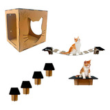 Playground 7 Pçs Mdf Para Gatos