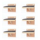 Playground Gatos Prateleiras E Degraus Mdf Nekocat Kit 06pcs