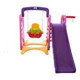Playground Infantil 3 Em 1 G. Balanco Escorregador E Cesta