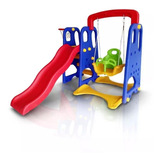 Playground Infantil 3x1 Escorrega Balanço Basquete