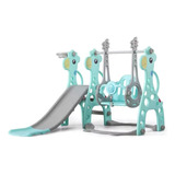 Playground Infantil Escorregador Balança Musical 3 Em 1