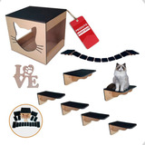 Playground Para Gato 8 Pcs Ponte Prateleira Degrau Caixa