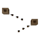 Playground Para Gatos Com 2 Casinhas E 6 Degraus Mdf