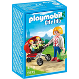 Playmobil 5573 Mamãe C Gêmeos Carrinho