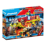 Playmobil Caminhão Dos Bombeiros Operação De Resgate 