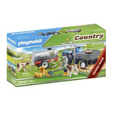 Playmobil Country Trator Com Tanque De