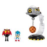 Playset De Batalha Eggman Sonic 30cm 4251 Sunny Brinquedos