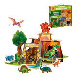 Playset Parque Dos Dinossauros Brincadeira De Criança 33 Pçs