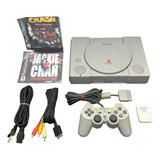 Playstation 1 Fat Completo Ps One Ps1 Tijolão Jogo Controle