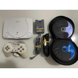 Playstation 1 Slim + Jogos (leitor