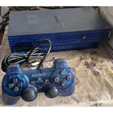 Playstation 2 Fat Ocean Blue Scph-37000 Destravado Matrix Conservado Para Coleção Top Demais