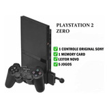 Playstation 2 Play 2 Ps2 Play2 Sony + 1 Controle + 5 Jogos + Memory Card