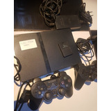 Playstation 2 Ps2 Destravado+ 2 Controles E Fonte E Mem Card