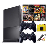 Playstation 2 Ps2 Slim Completo+ 02controles+