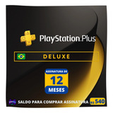 Playstation Psn Plus Deluxe 12 Meses