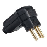 Plug 2p+t Desmontável 90º De 20a Com Prensa Cabos Preto