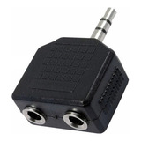 Plug Adaptador Duplicador Splitter Fone P2 Duplo Estereo