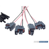 Plug Conector P/ Bico Injetor Corsa Celta Vhc 2 Vias Kit 04.