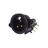 Plug Conector Xlr Macho Painel Pcb 3 Pinos Neutrik Nc3maah1