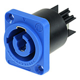 Plug Neutrik Powercon Painel Macho Azul