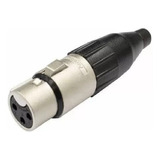 Plug Xlr Fêmea Amphenol Conector Canon
