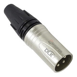 Plug Xlr Profissional Dlk Canon Macho Similar Neutrik