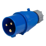 Plugue Industrial Com Prensa Cabo 16a 2p + T Azul