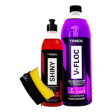 Pneu Pretinho Shiny Shampoo V-floc 1,5l Aplicador Cor Vermelho