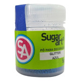 Pó Glitter Comestível Azul Decoração Bolo Sugar Art 5g - 1un
